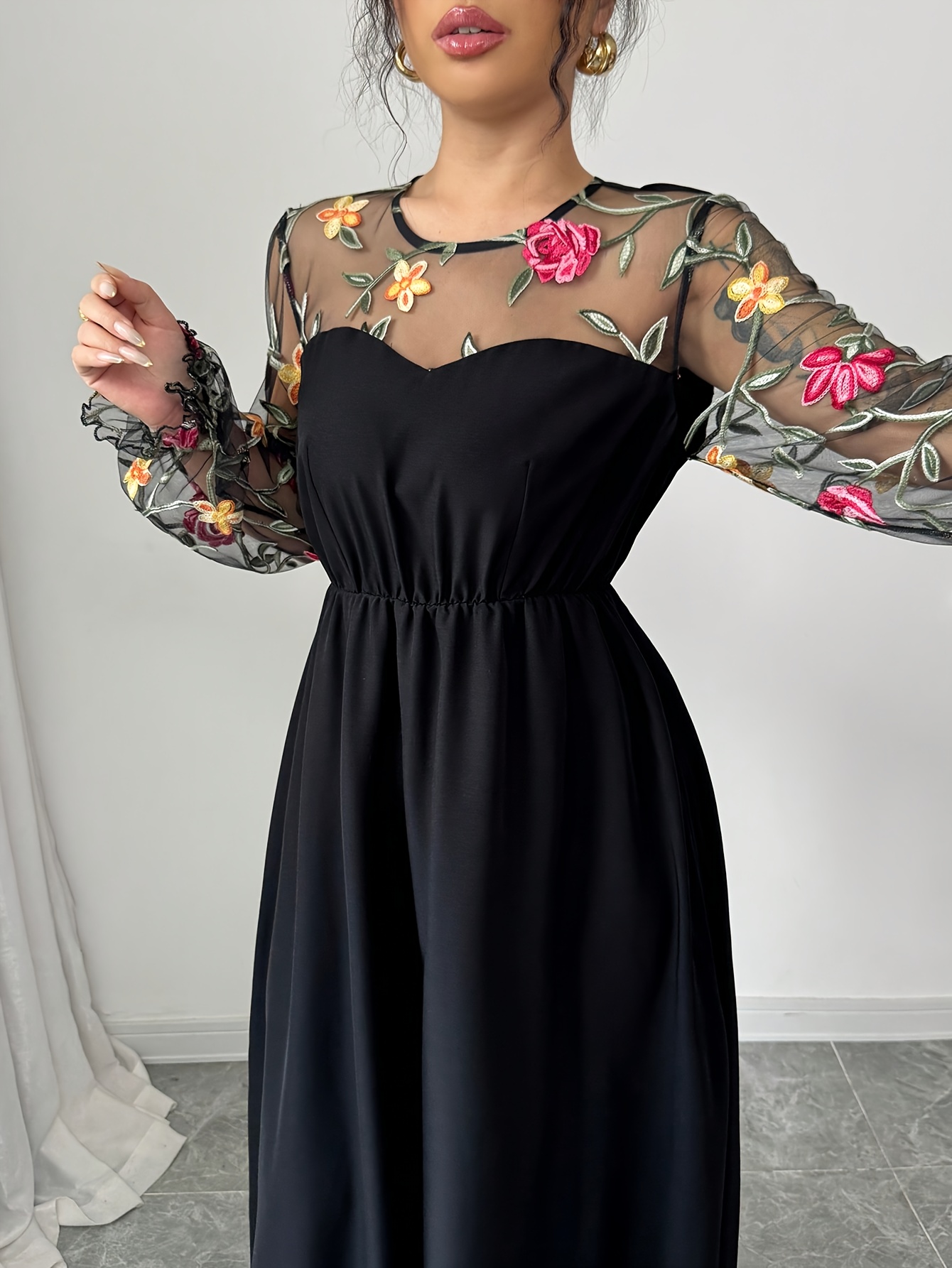 sachin and babi light blue dress Dress Lena Embroidered  BERNADETTE