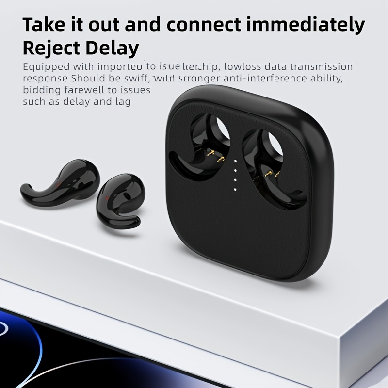 TEMU 2025 Tech Semi-in-ear Headphones With Ultra-high, 360-degree Surround Sound, Long, And . Ideal For Sports, Calls, Gaming, And Wireless Use.