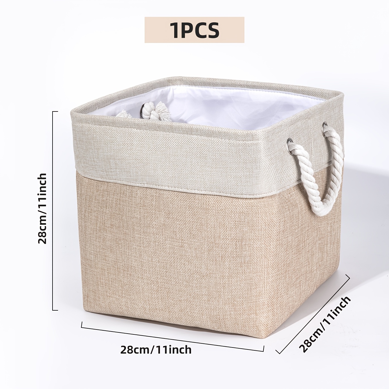 TEMU Boîte de rangement pliable pour , panier de meuble multifonctionnel, panier de rangement de taille appropriée. Boîte de rangement empilable de