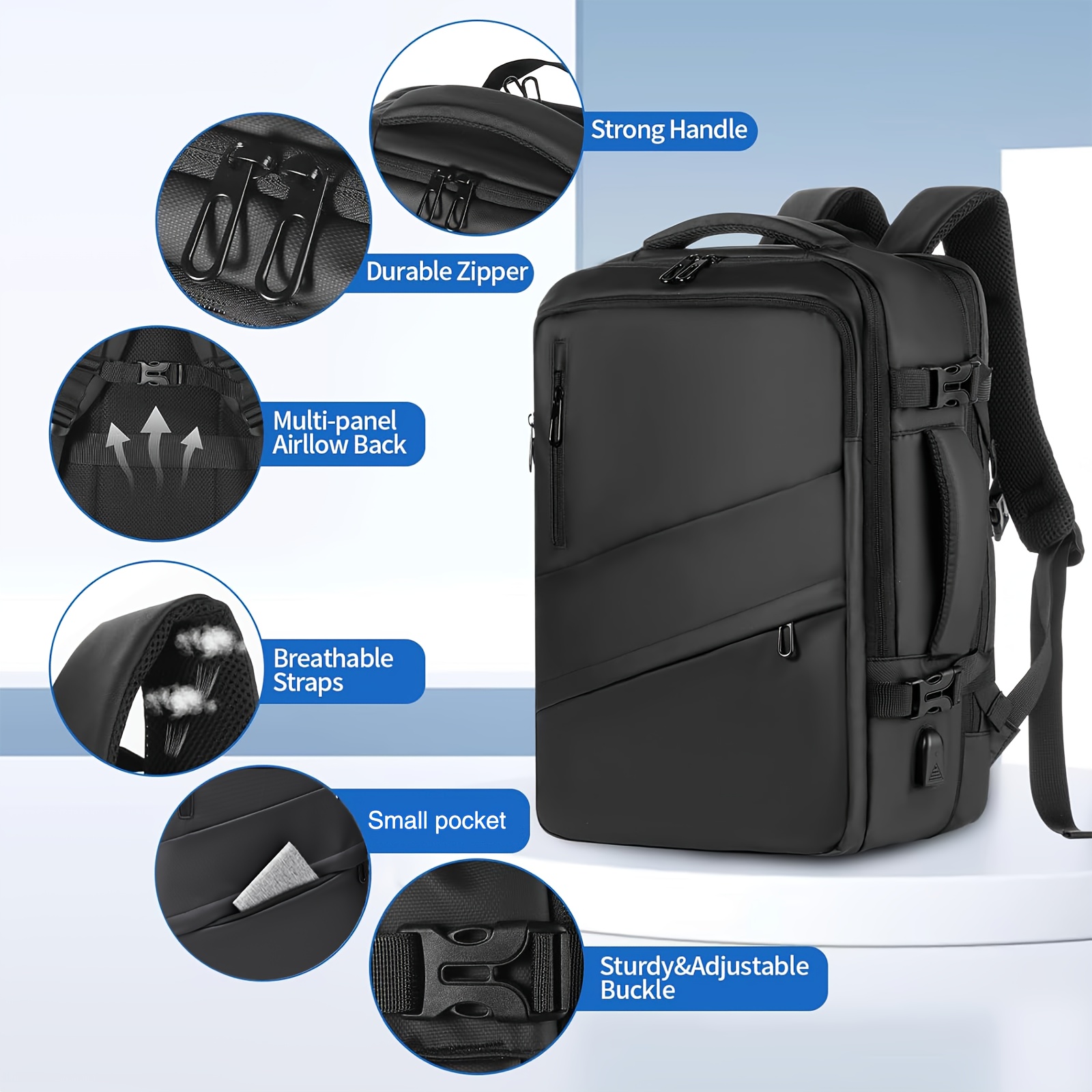 Mochila Para Laptop De Negocios, Azul, Negocios Blue | Envío Gratis