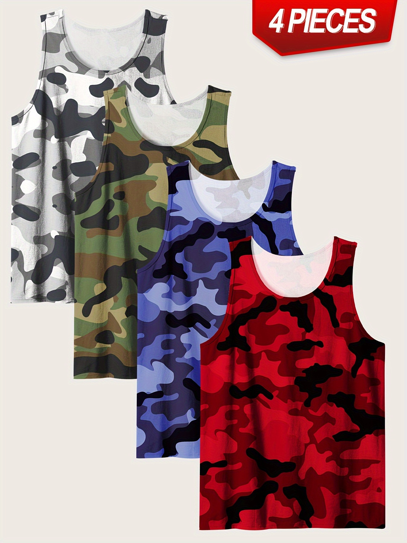 camouflage tank top sold on Temu Australia