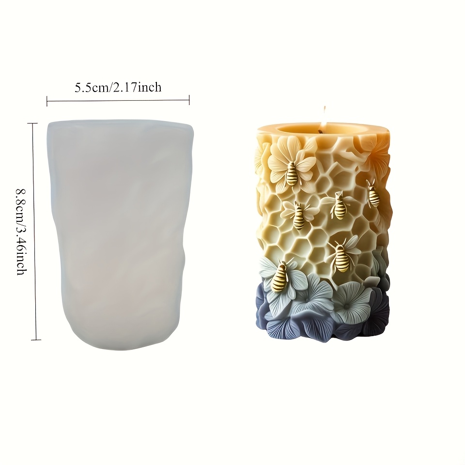 TEMU Resin Casting Molds Honey Jar Silicone Mold, Perfect For Making Your Own Scented Candles, Stones, Or Resin Molds - A For Home Fragrance Decor