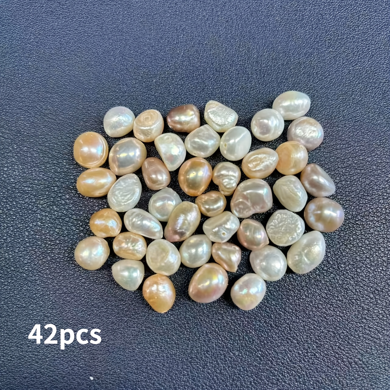 42pcs 8-9mm Mixed Freshwater Pearls Beads For Diy Necklace Jewelry Making Accessories