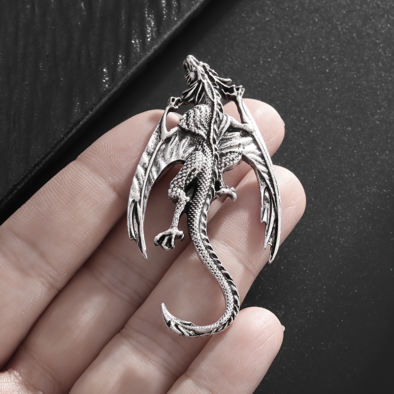 

Dragon Brooch Pin - Vintage Style Zinc Alloy Accessory For Men's Formal Wear - Perfect Gift For Him