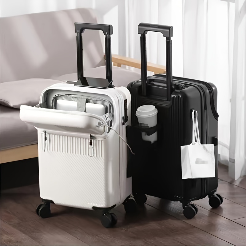 

20 Inches Minimalist Solid Color Hardside Suitcase, Casual Business, Thickened Carry-on With Wheels Luggage Case