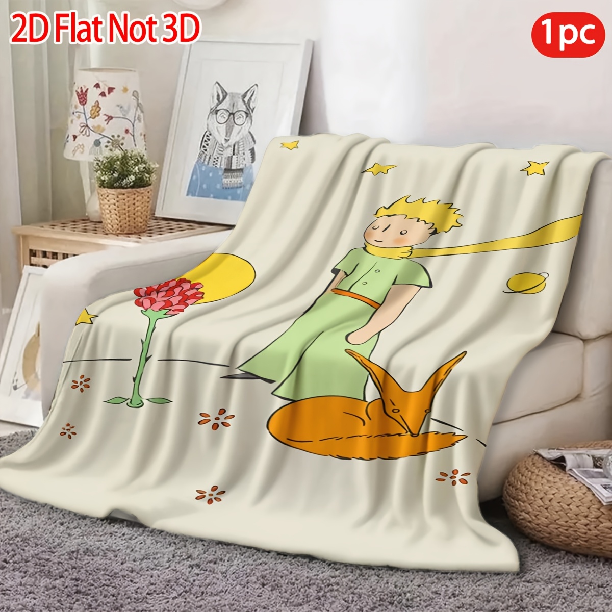 TEMU 2D Plat, 1pc, Petite Couverture Vierge, Couverture de , LE , Couverture en Thématique, Plusieurs Tailles Disponibles, Multi-, Convient Pour, -,