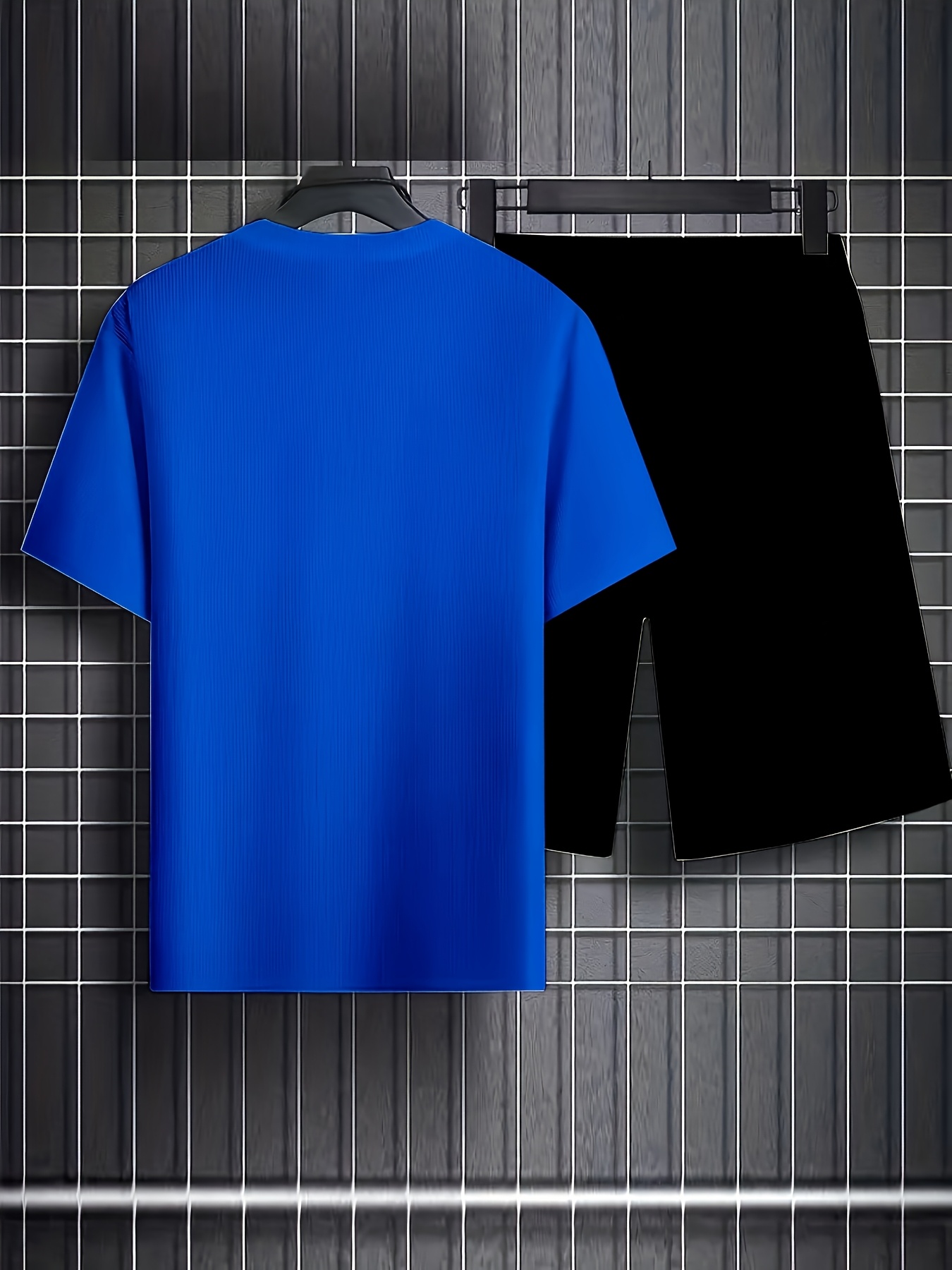 Leopard Print 3D Men's Casual Sportswear Set - Breathable Polyester Knit Fabric, Crew Neck Short Sleeve T-Shirt and Shorts Combo, Regular Fit for All Seasons