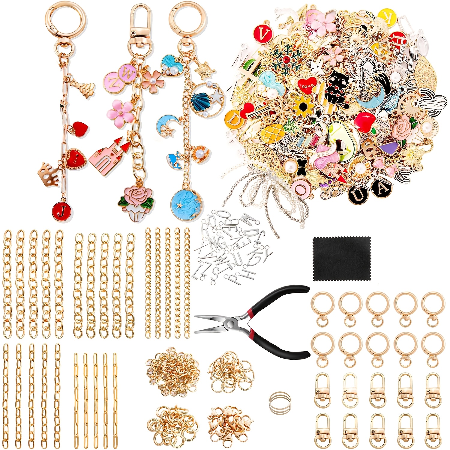 325pcs lip color keychain kit including 20 keychain - Temu South