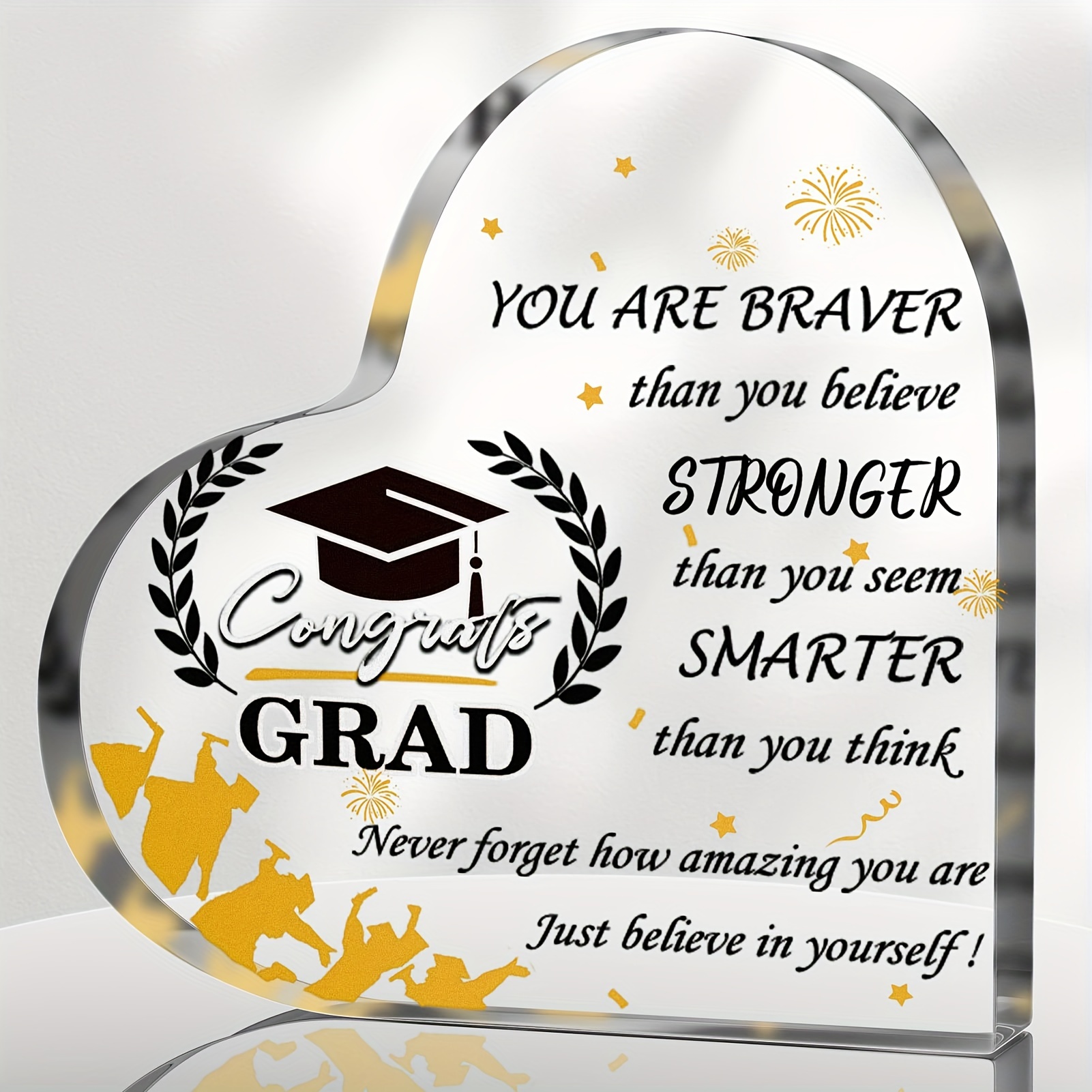 TEMU Inspirational , -shaped Dashboard Encouraging , And , Commemorative For - Of 1