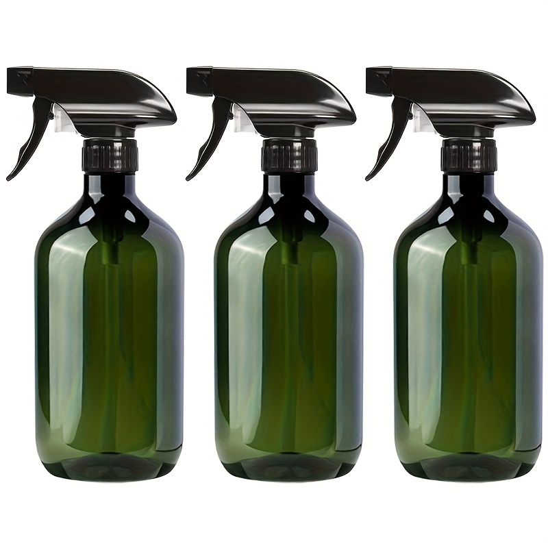 

3pc Brown/green Spray Press Bottle, Detergent Spray Bottle, Garden Watering Spray Bottle, Multi-purpose Plastic Spray Bottle, Detergent Lotion Skin Care Cosmetics Dispenser Bottle