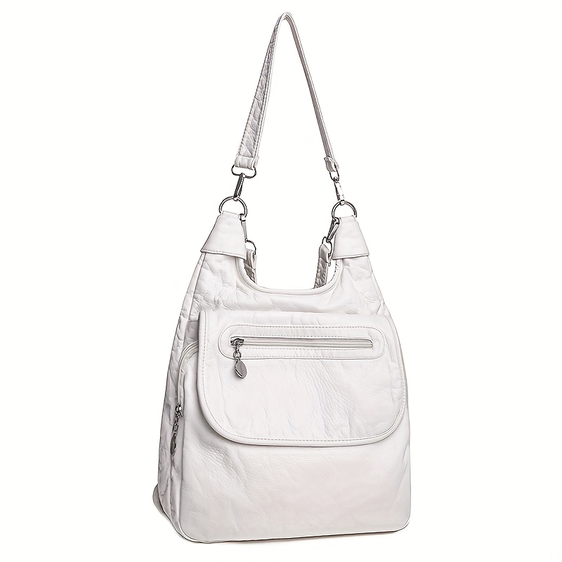 Moqueta Convertible para Mujer/Bolso de Hombro/Tote - Cierre con Cremallera, Compartimento Espacioso, Ligero para Trabajo y Viaje - Disponible en Blanco, , Rojo, Gris - Bolso Minimalista, Bandolera, Textura Suave