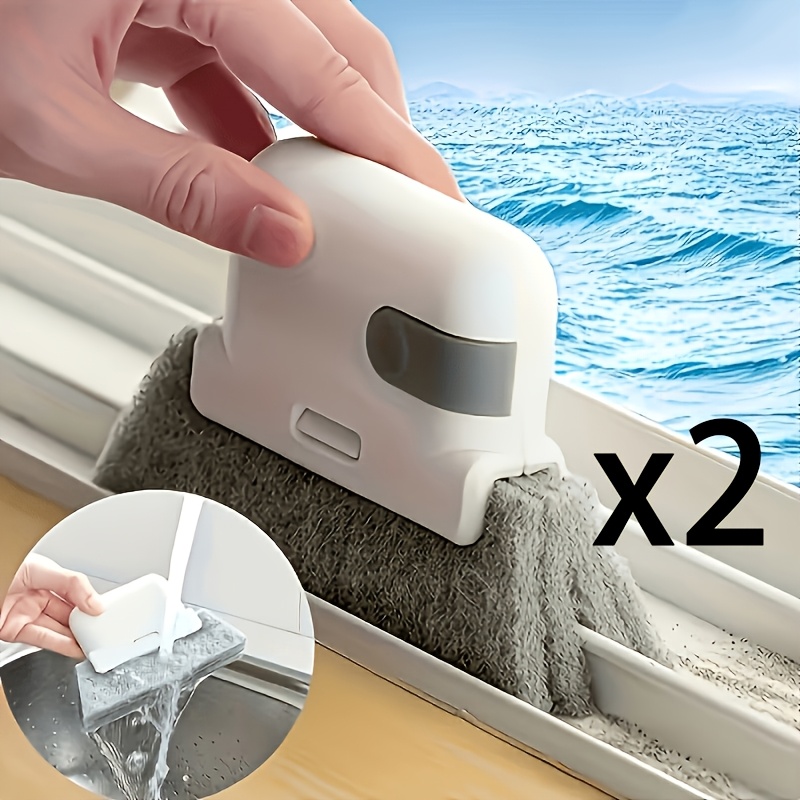 2 pack multi purpose handheld cleaning brushes doors windows kitchen   and crevices cleaning tools reusable household duster   gift for family