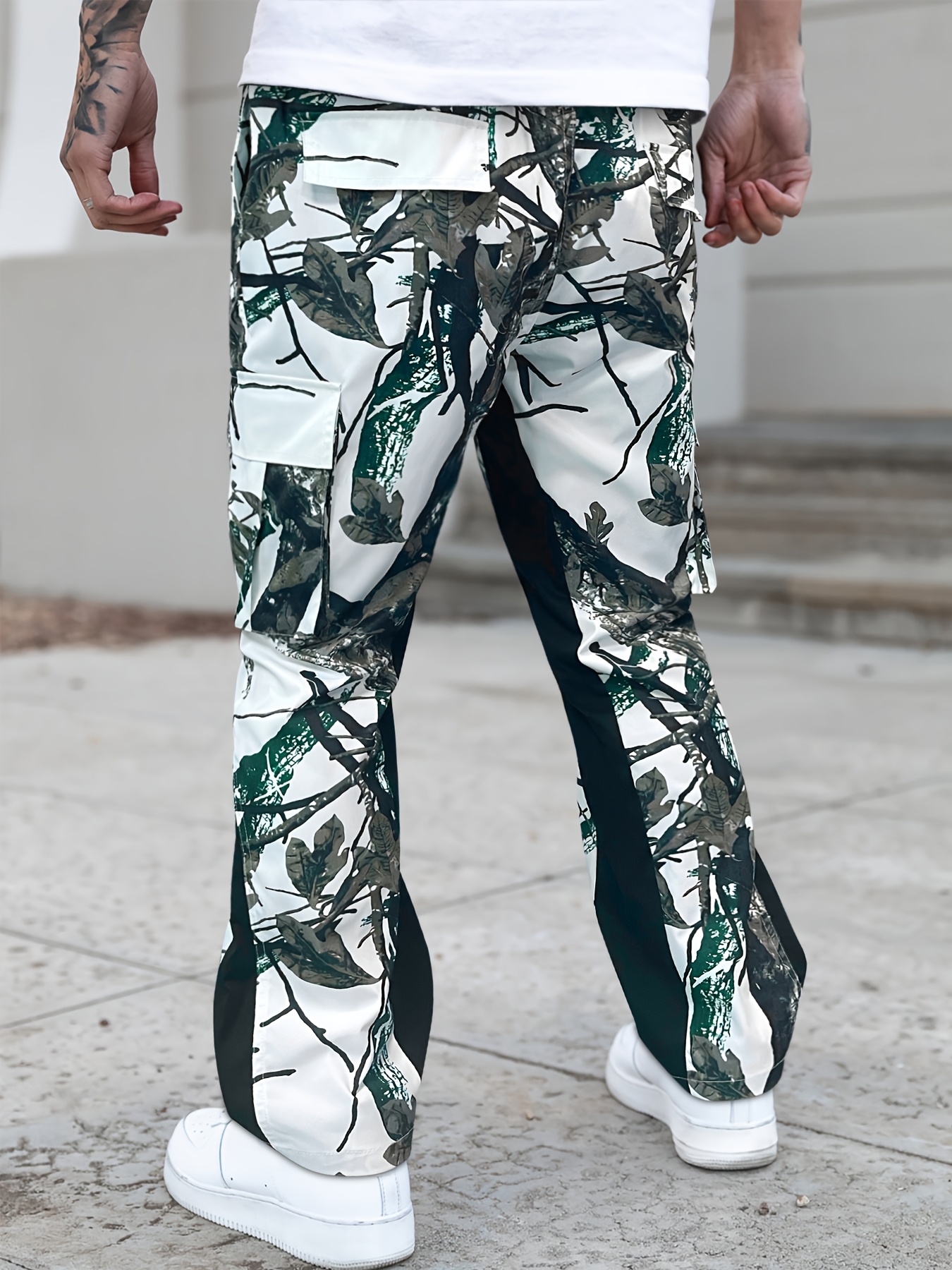 最も優遇 pants cargo style men' polyester Canada Temu - print Clothing