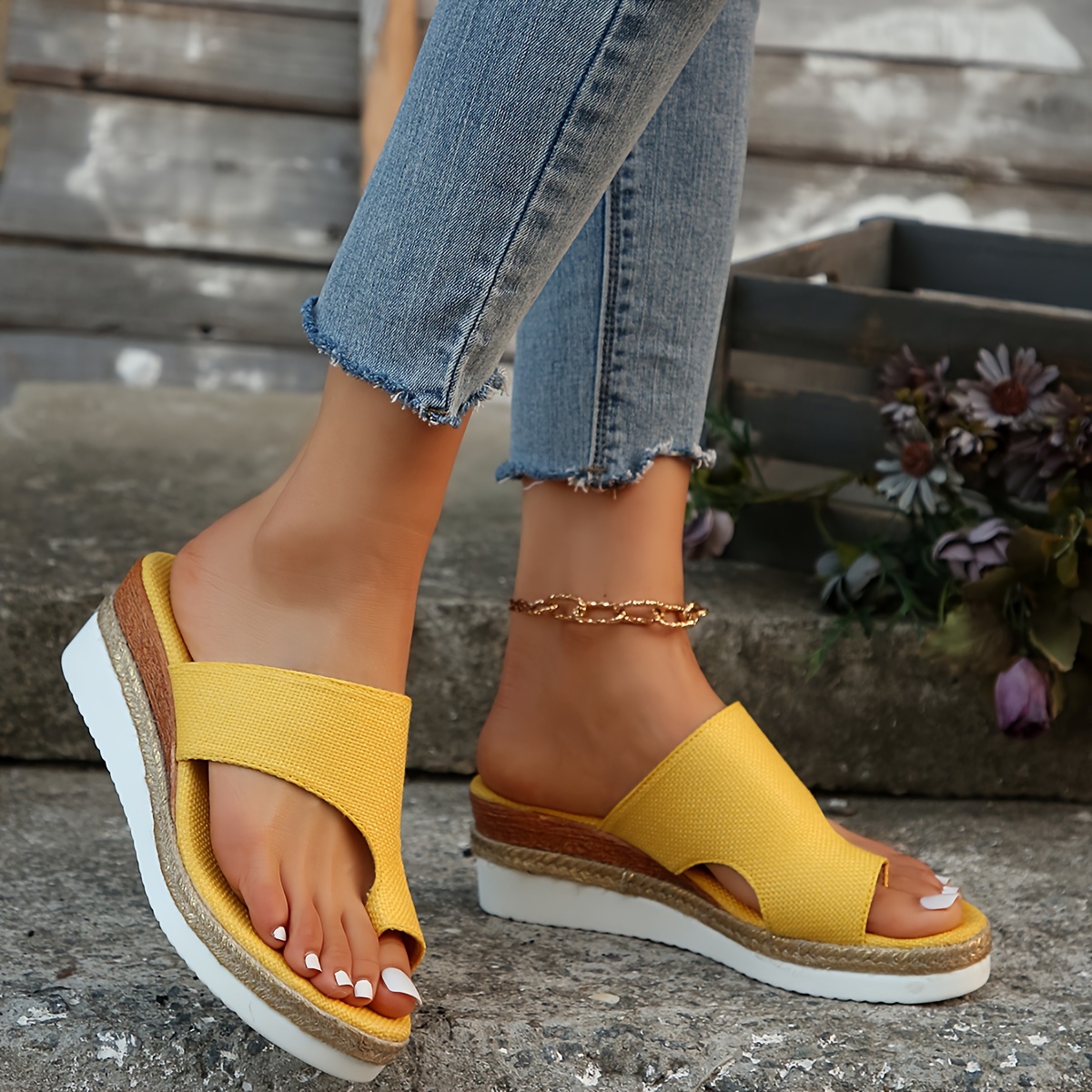 Dsw Ladies Sandals ZIZOCWA Womens Platforms Boho Wedge Slide