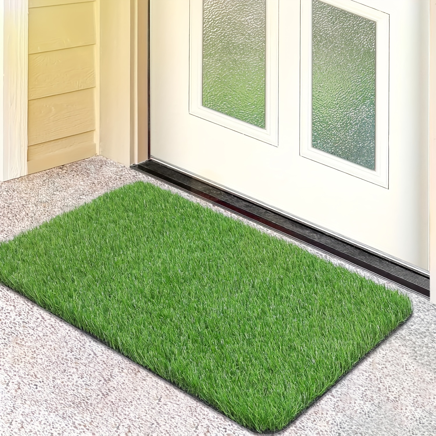 Alfombra de césped artificial de 0.8 pulgadas, para interior y exterior,  para jardín, césped sintético, para césped, alfombra de césped artificial