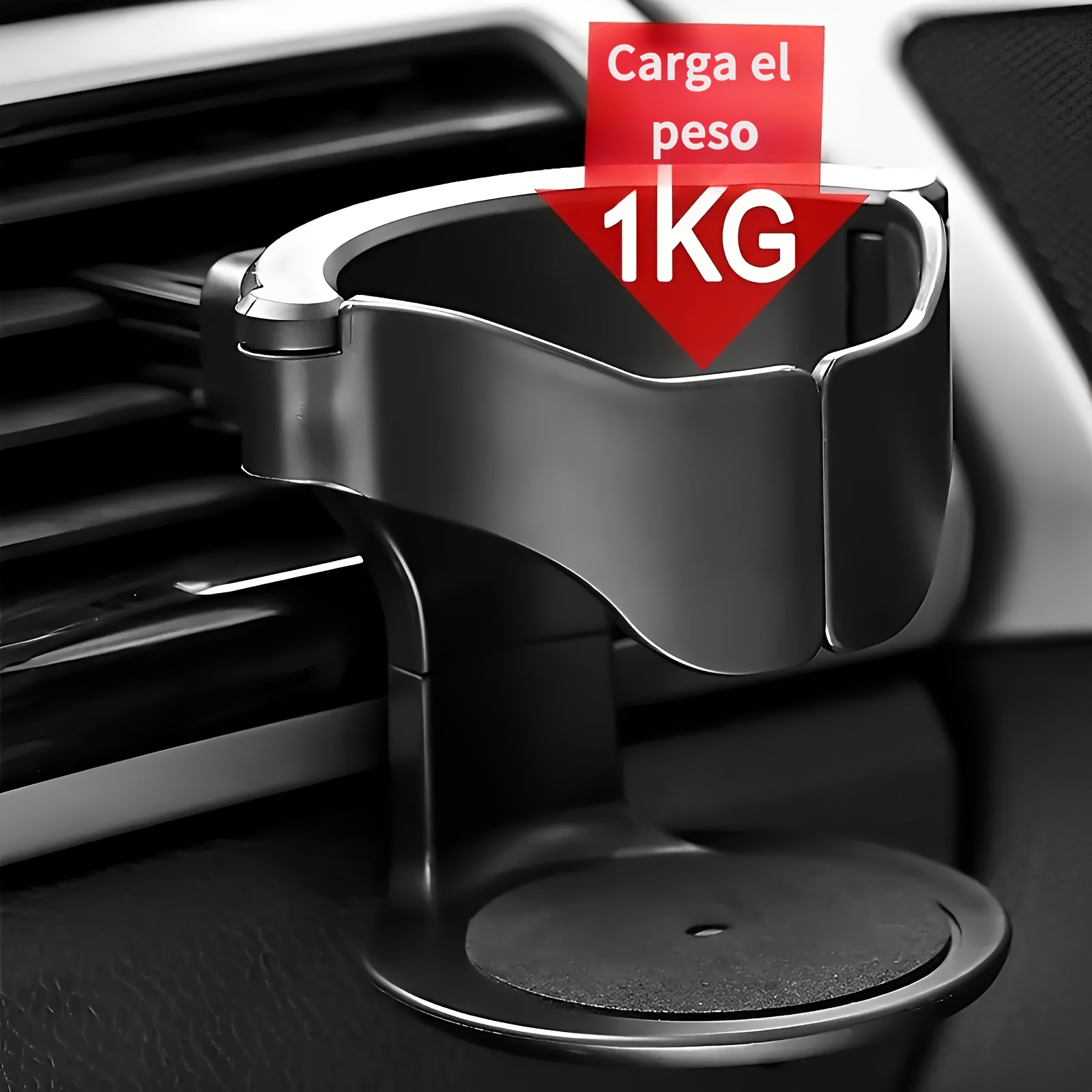 1pc portavasos ajustable de pvc para coche -  ,   seguro con base de esponja, ideal para botellas de agua y latas,   instalación