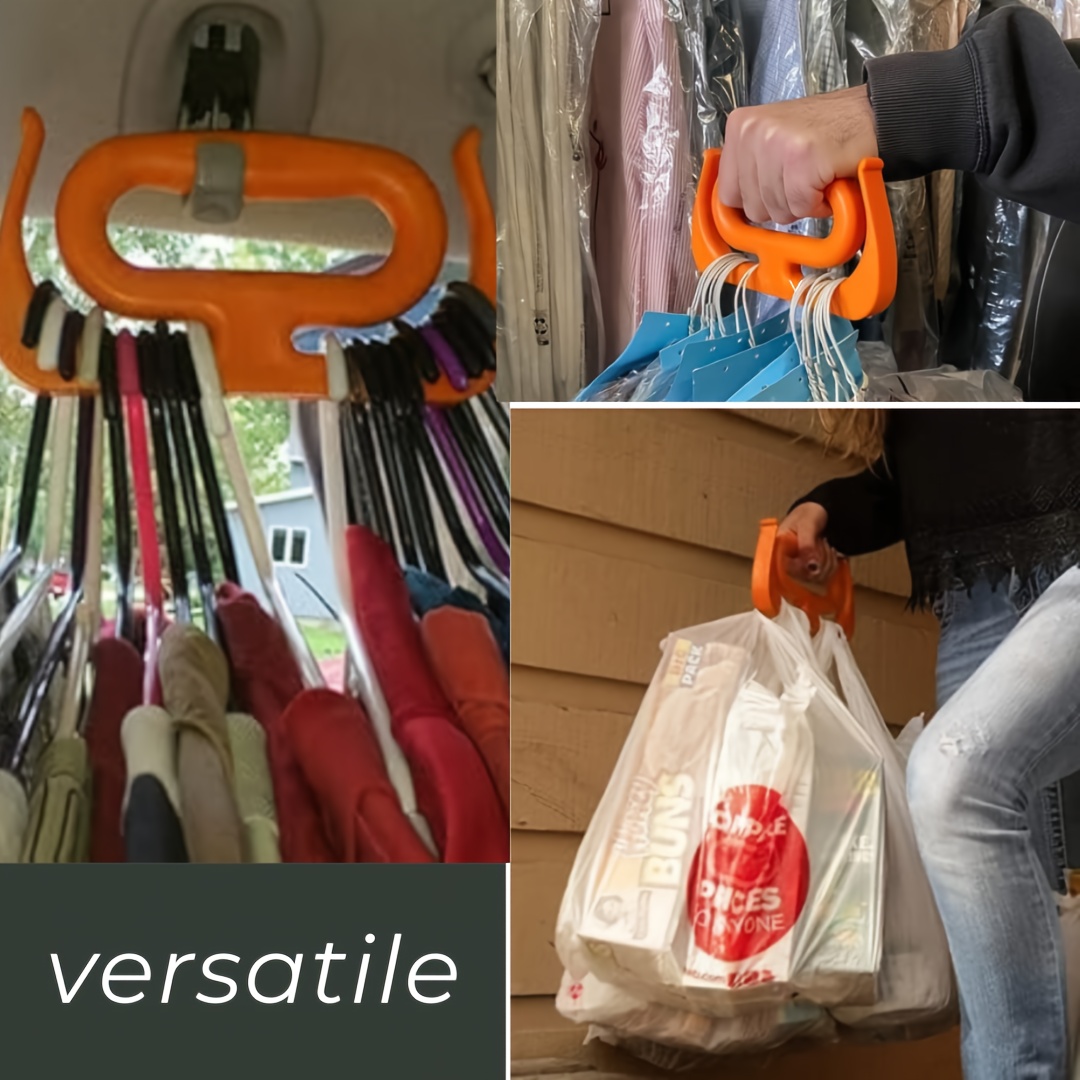 ergonomic grocery bag carrier handle 1pc multipurpose plastic bag grip   carry shopping bag assistant tool hand protection no electricity required details 2