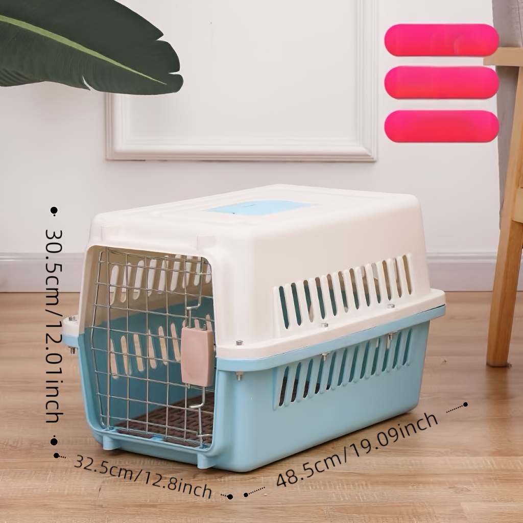 TEMU () Portable Pet Travel Carrier For , Pp Material Airline Approved Pet Crate, Small Pets: Cats, Small Dogs, Rabbits, Guinea Pigs