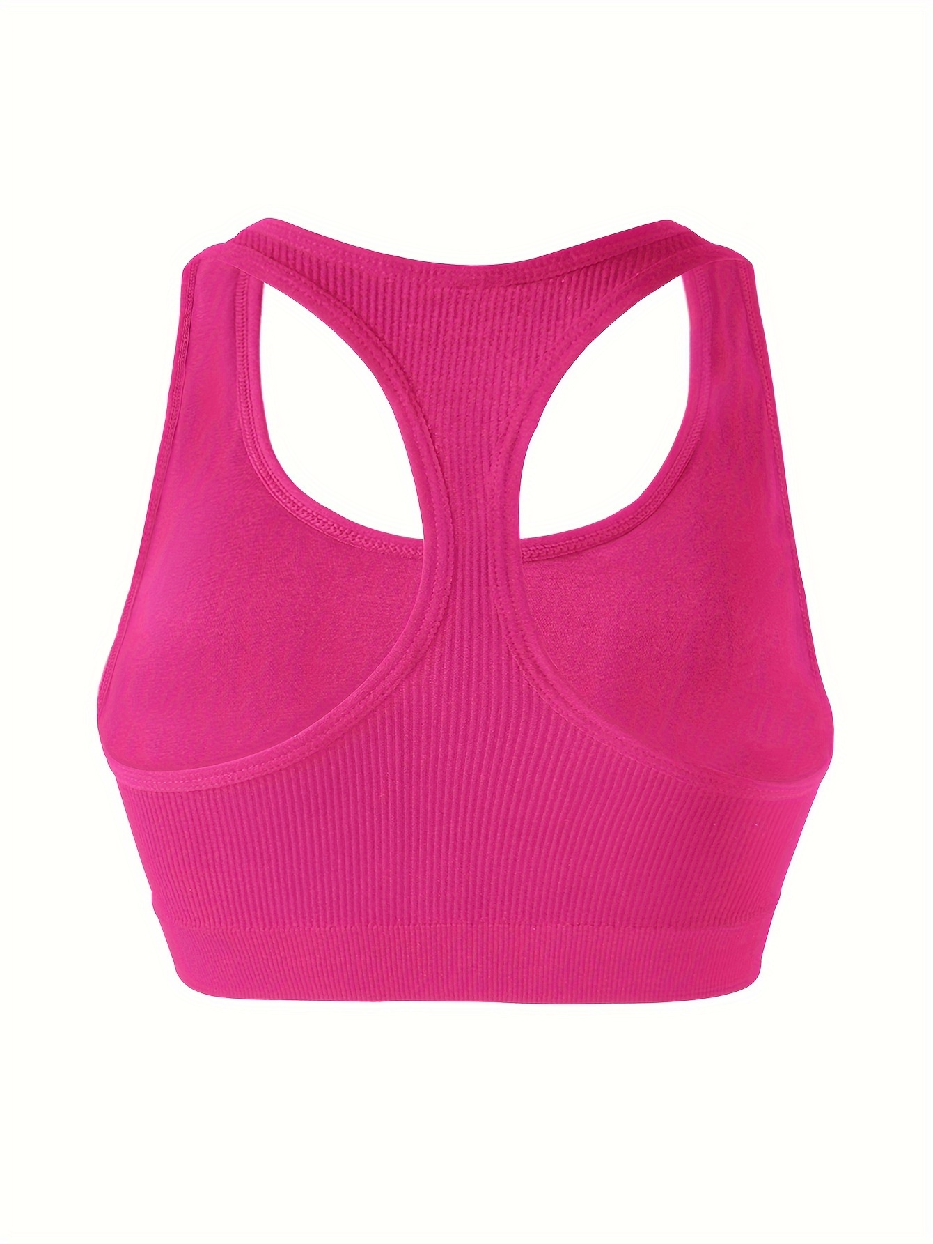 Sports Soldi Ribbed Bra Comfy Breathable Running Workout - Temu