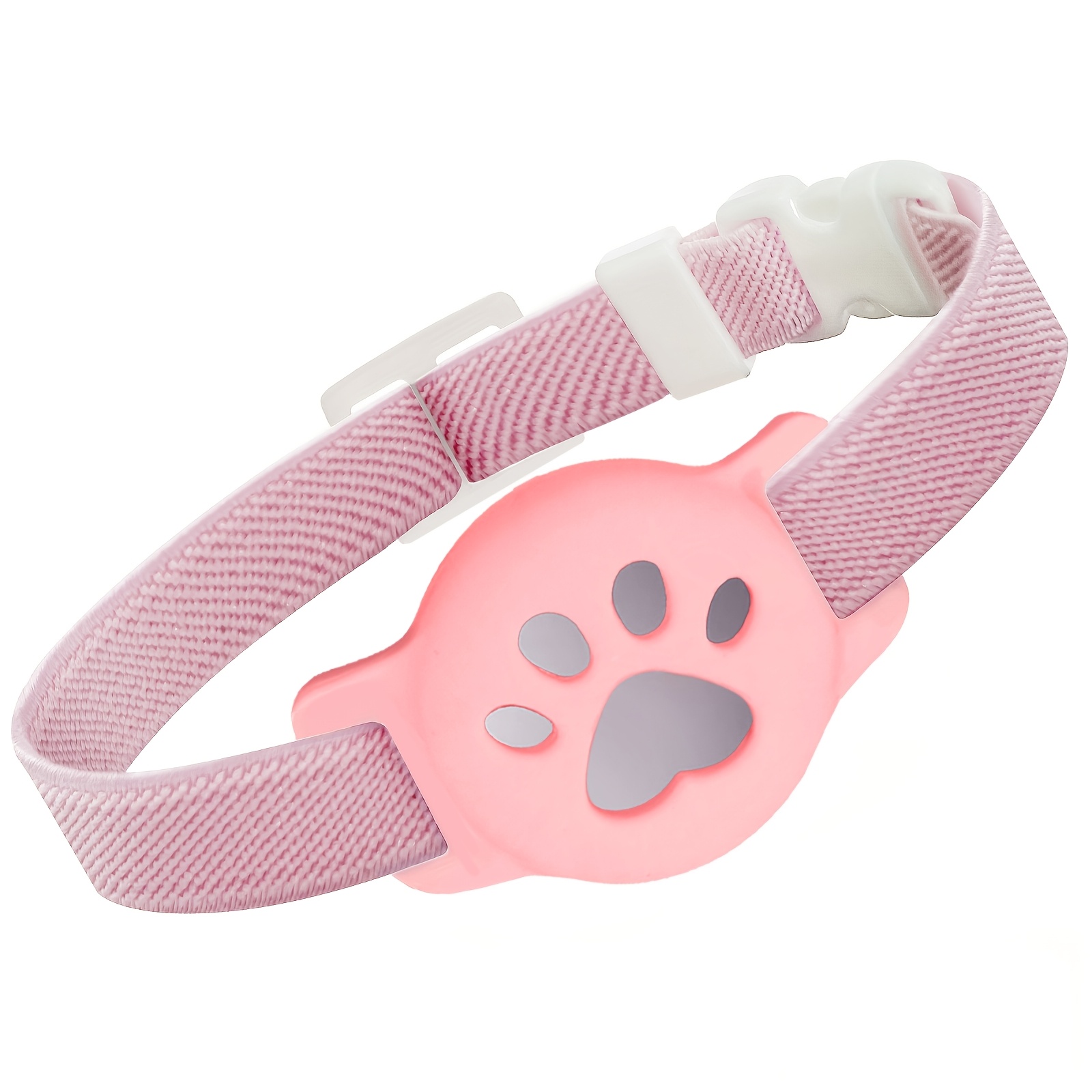 TEMU 1pc Cute Cat Collars For Airtag Holders - Adjustable Pet Collars For Cats, 7-11 Inches, Tracking And Safety, Cat Additions | Stretchy Cat Collar