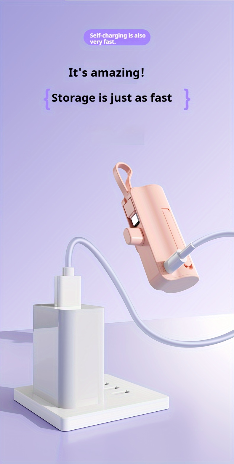 Chargeur Portable BYGP 5000Mah, Batterie Externe Ultra-Compacte de Voyage, Compatible avec iPhone 14/13/12 Pro Max/iPad Pro/Samsung Android, Batterie Externe de Secours, Batterie de Secours USB pour Téléphone, Cadeau