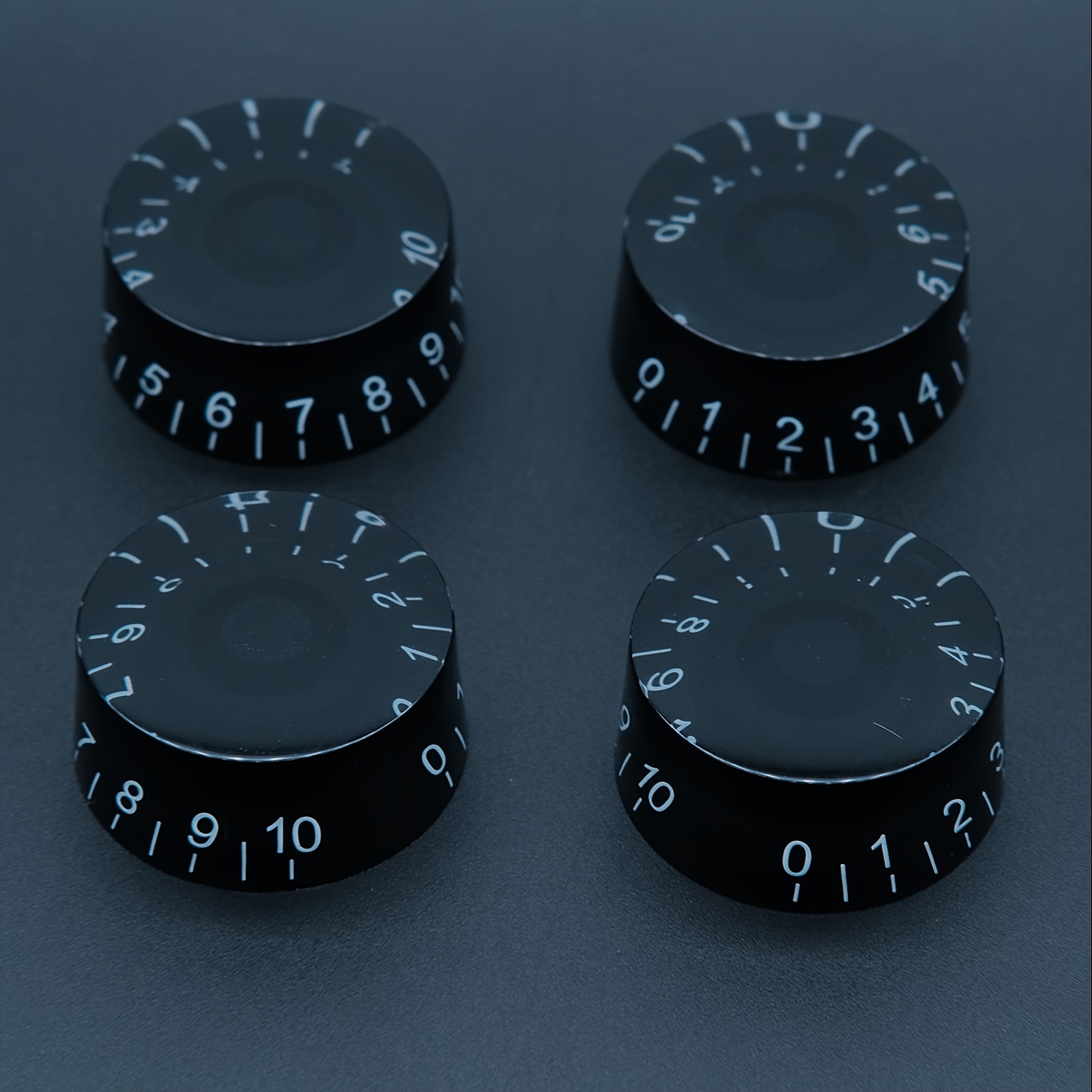 4pcs 24 Fine Splines Acrylic Electric Guitar Knobs Control Knobs