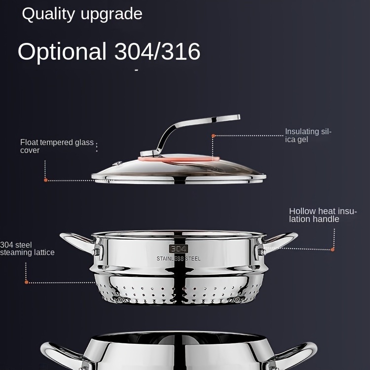 316 three layer steel soup pot induction cooker gas thickened steaming stainless steel bottle pot   pot soup pot details 6