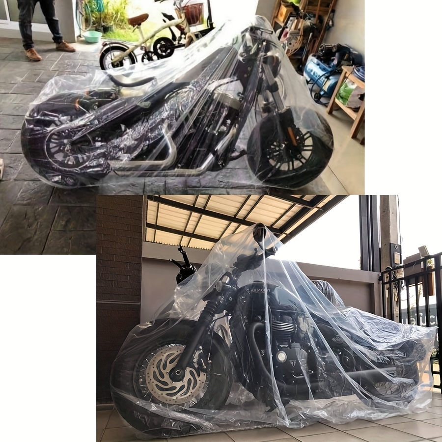Funda Impermeable UV Para Moto O Scooter – Talla XL, Poliéster 190T, Color Negro Y Plata, TCMT