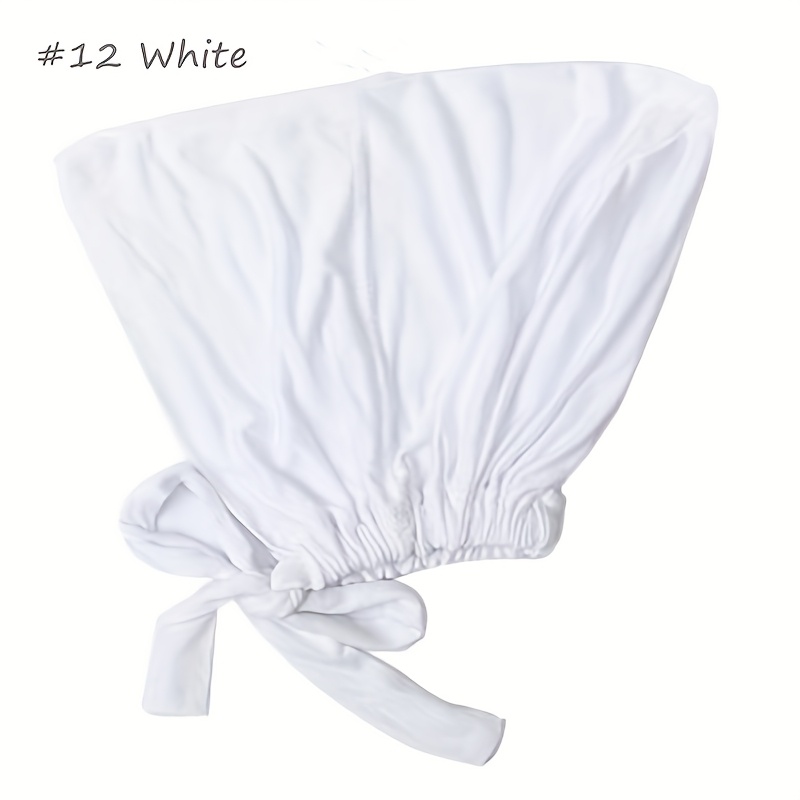 TEMU 1/6pcs Bonnet de femme musulmane avec attache élastique Hijab, léger, respirant, antidérapant, , séchage rapide, style