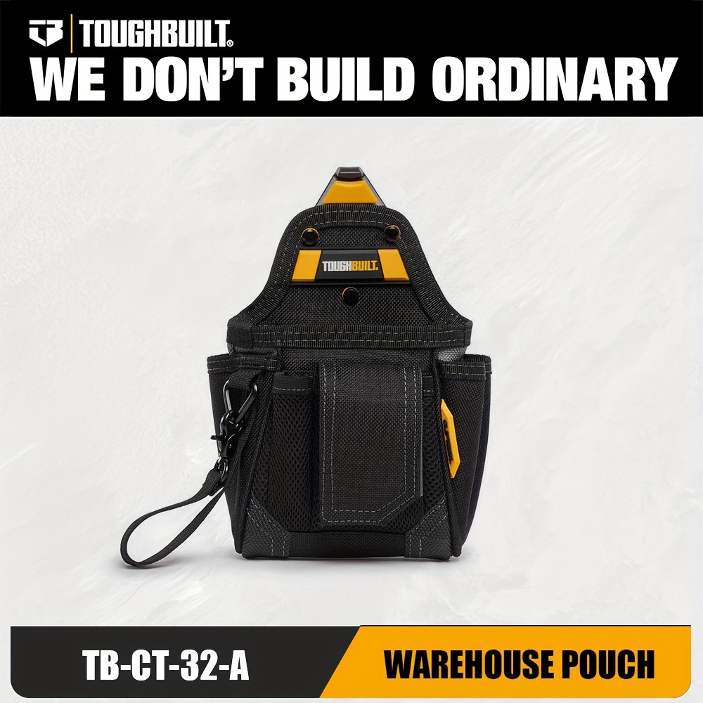 

Toughbuilt Heavy-duty Warehouse Pouch - Multi-tool Organizer With Belt System, Reinforced Construction & Accessory Compartments, Tb-ct-32-a, Premium