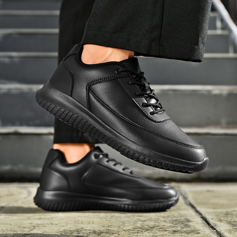 Comfortable Shoes Best All Black Shoes For Work Unisex Non Slip
