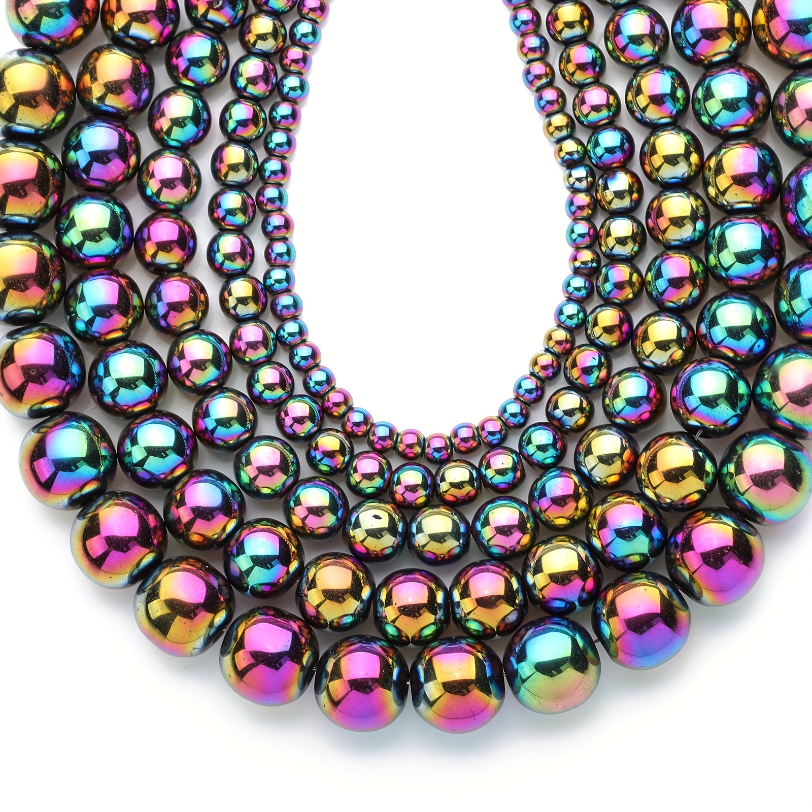 

Rainbow Hematite Gemstone Beads For Jewelry Making Hematite Gemstones Loose Stone Beads