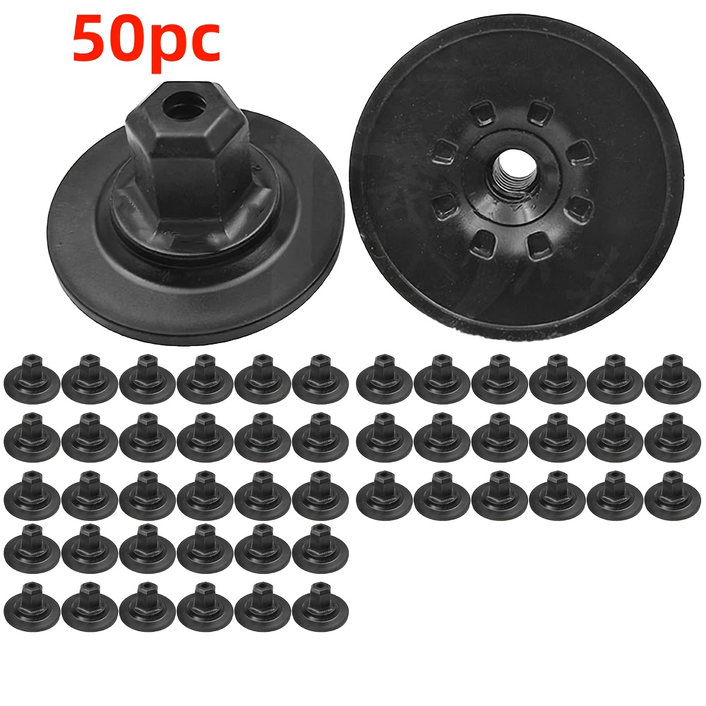 Image of 50/100pcs Of Automotive Self-tapping Screws, Seat Nut Caps, Fasteners, Plastic Self-tapping Screw Brackets, Cushion Car Interior Additions Suitable For For