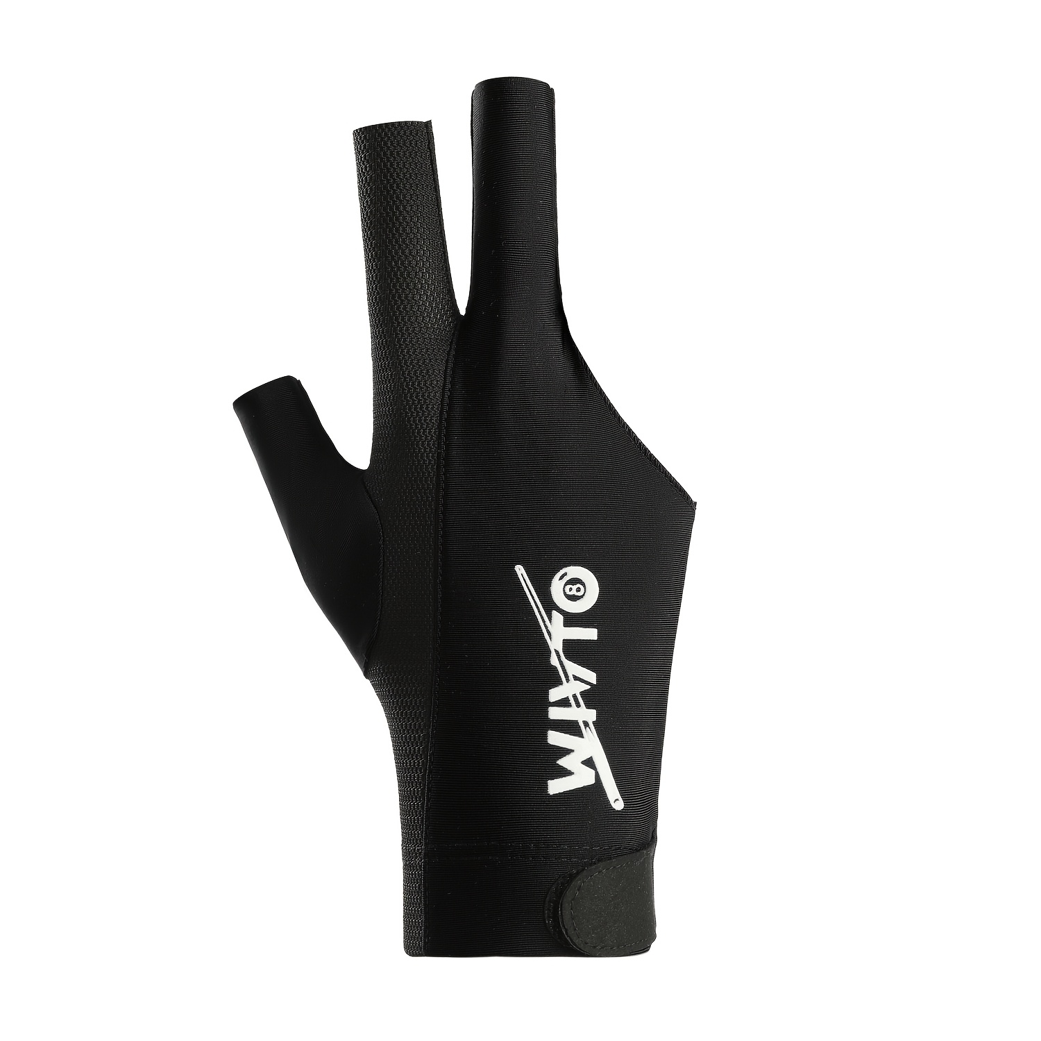 TEMU 1pc Elasticity Breathable Men's 3 Fingers Billiard Gloves Unisex 8 Ball Snooker Gloves
