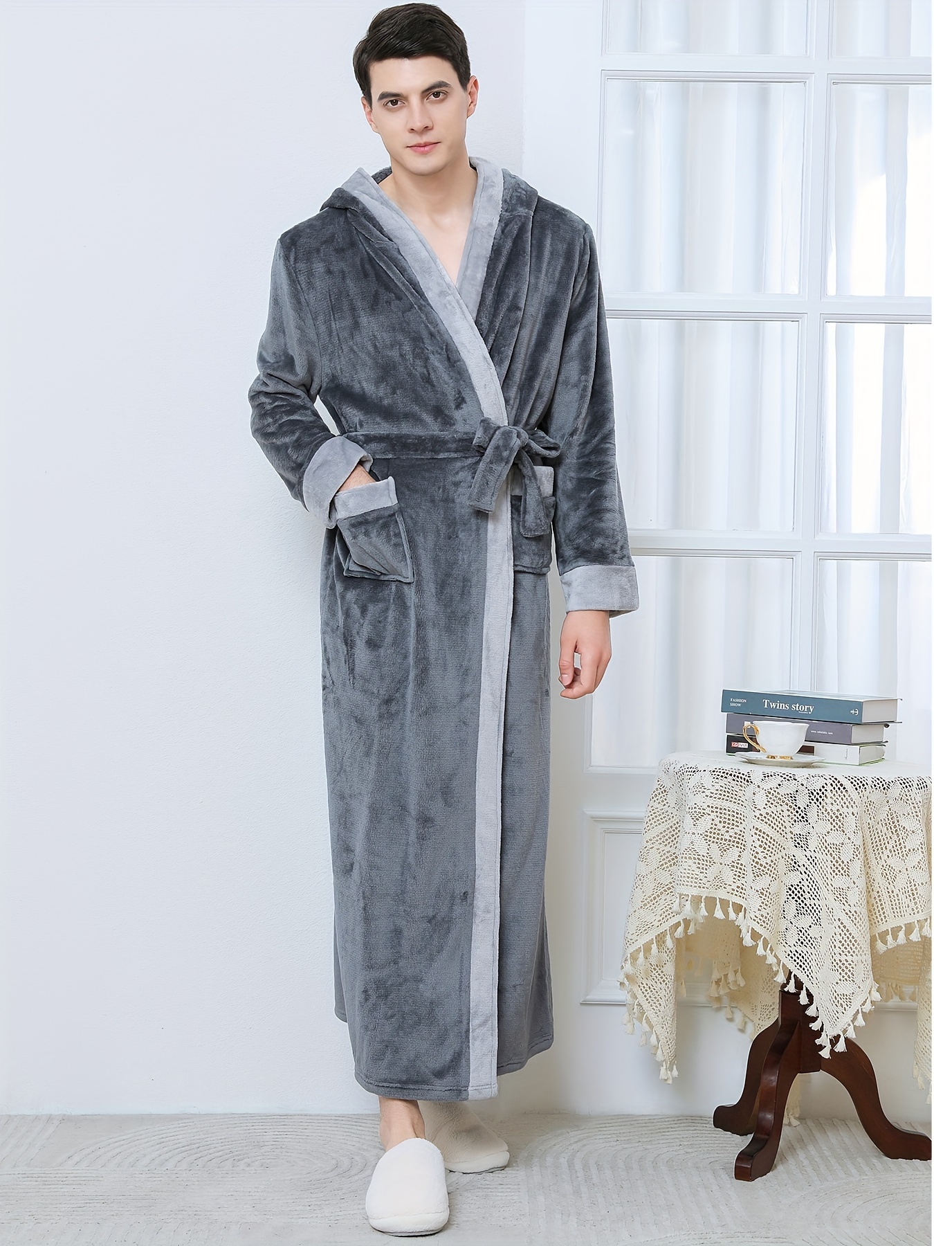 baño gruesa suelta hombre estilo vacacional ropa dormir Temu Uruguay