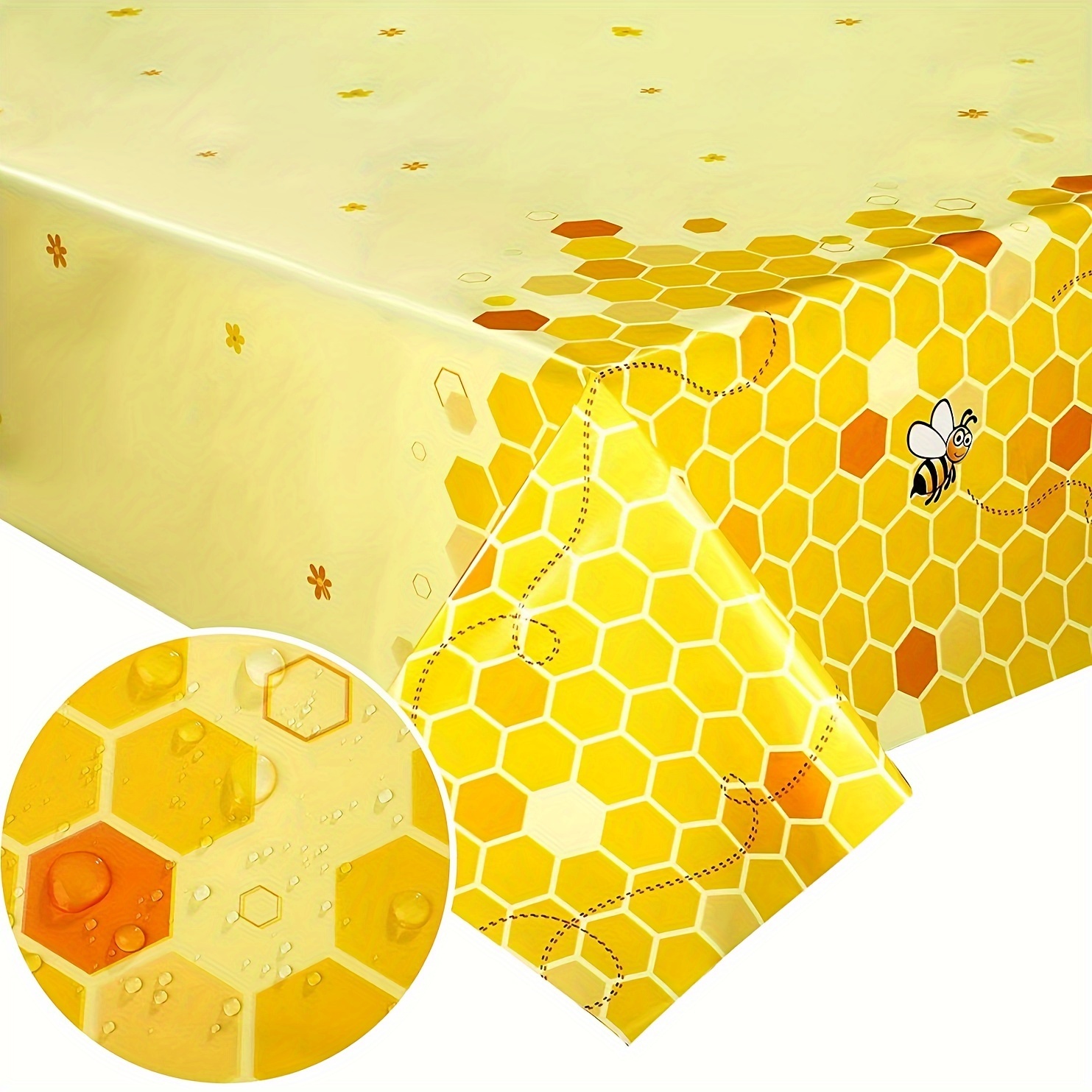 2pcs   and honeycomb tablecloths disposable party table covers with cartoon   for birthdays halloween christmas and more celebration tableware   design plastic tablecloth  