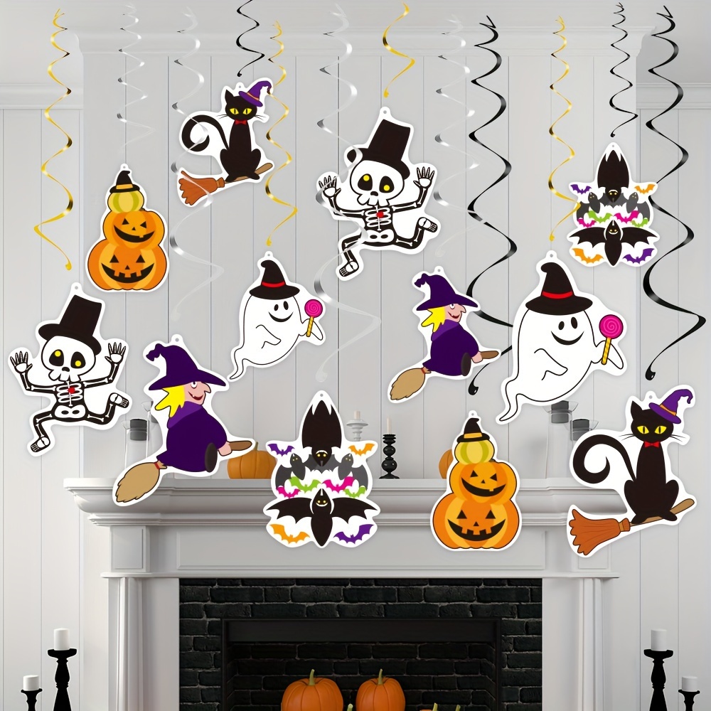 

12pcs Halloween Hanging Decor Set - , , & Themes For