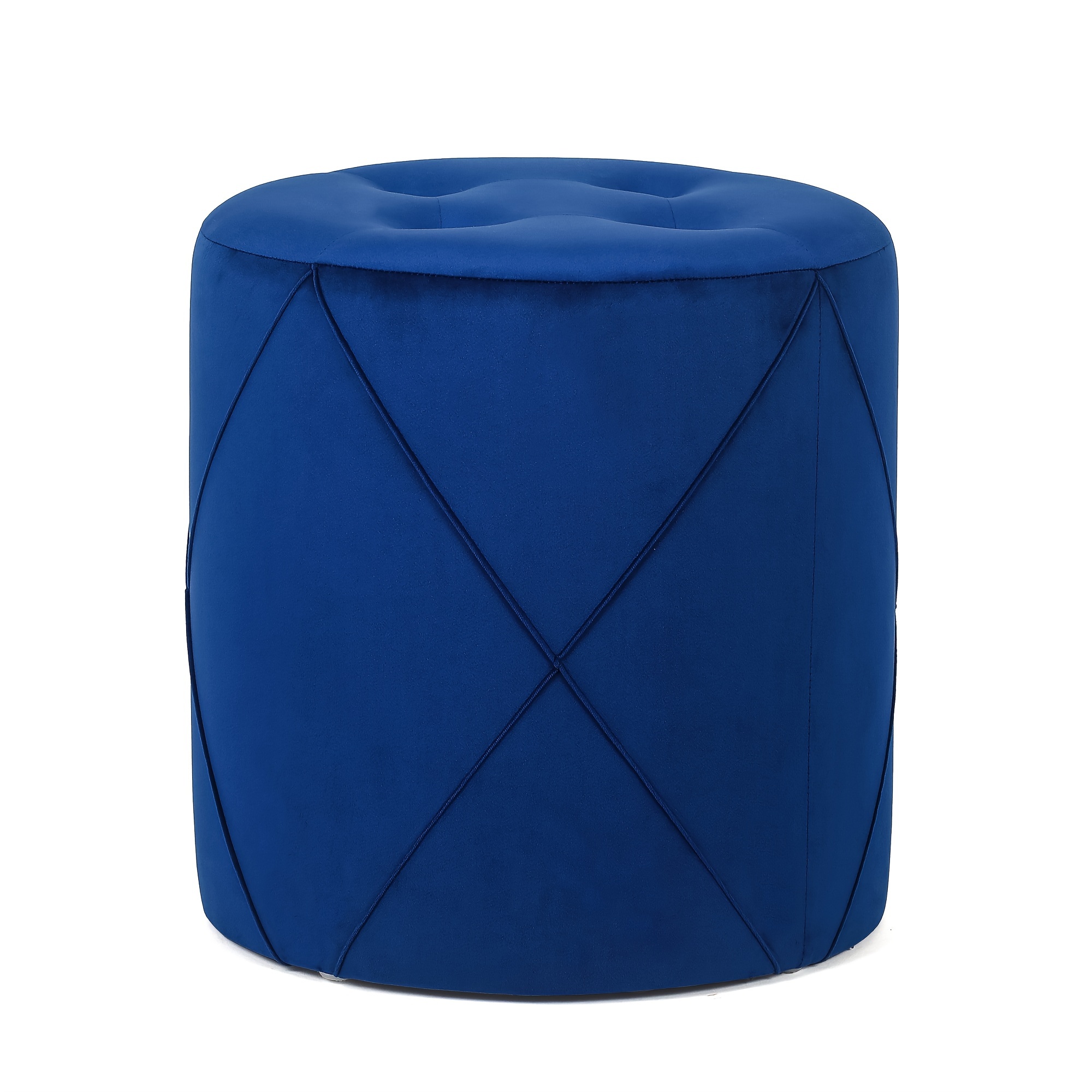 

Round Upholstered Stool Padded Side Table Footrest Stool For