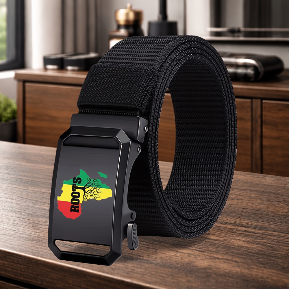 TEMU 1pc Men's Novelty Belt With Pattern, Belt, Accessory For Sweatpants, Dress Pants, And Jeans, Stylish Item, Men's Gift, Multiple Colors Available