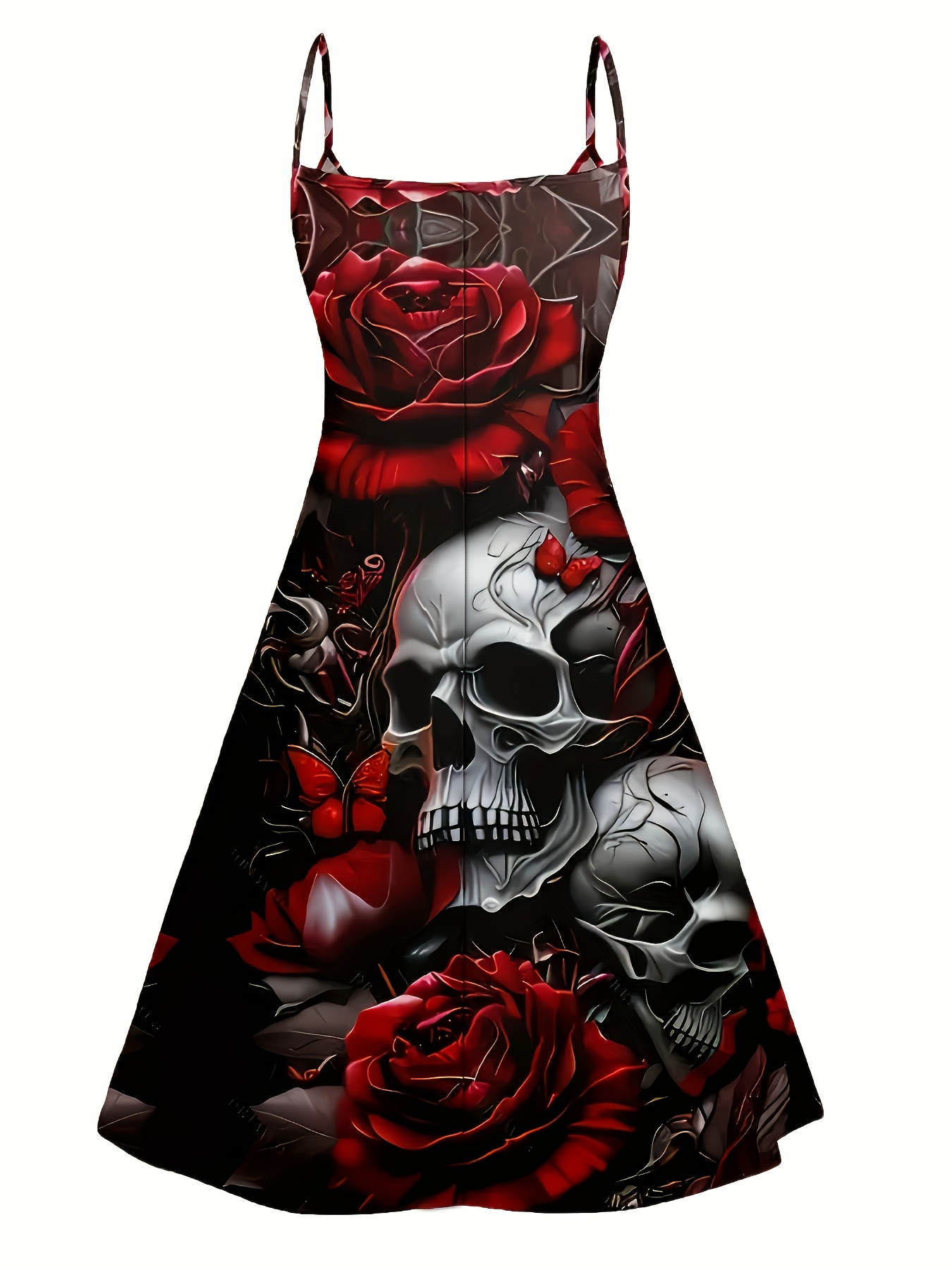 womens gothic halloween party dress spaghetti strap - Temu Mauritius