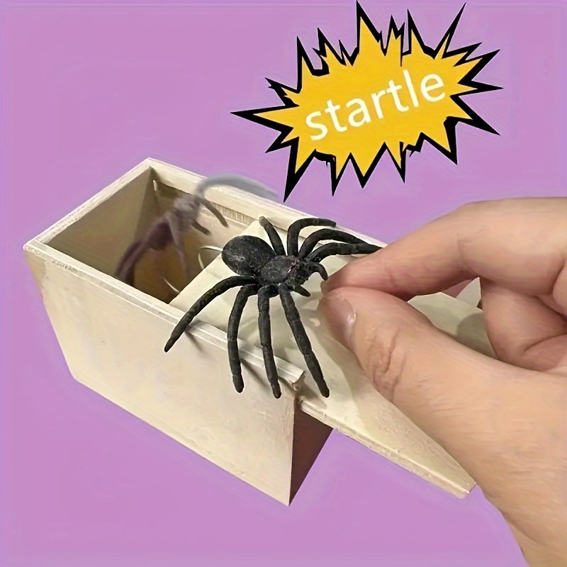 

Surprise Your Kids With This Hilarious Wooden Spider Prank Box - Handcrafted Joke Box Perfect For Boys And Girls!