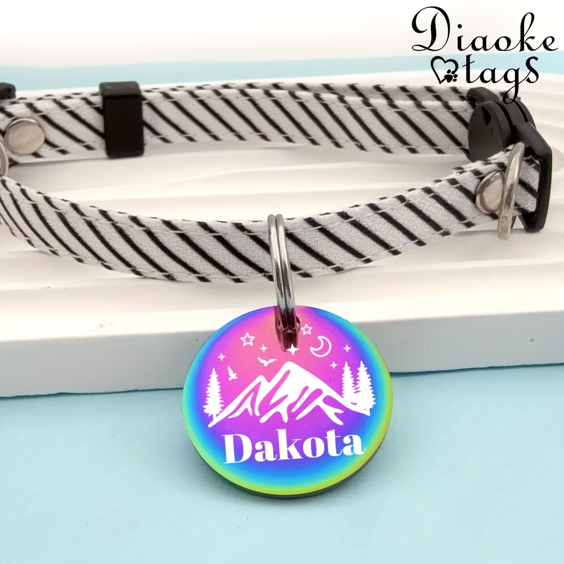 Custom Dog Tags, Funny Double Sided Deep Engraved Pet ID Tags