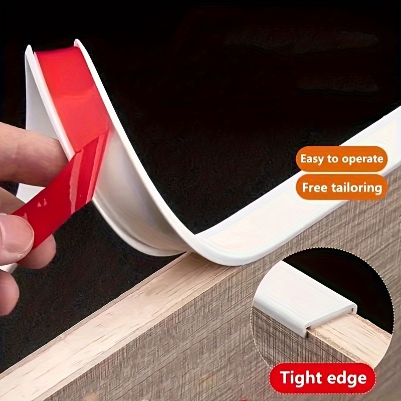 

Self-adhesive U-shaped Tpe Plastic Veneer Edge Banding, 1pc Flexible Edge Trim For Wood Panel Cabinet Door Furniture Decoration