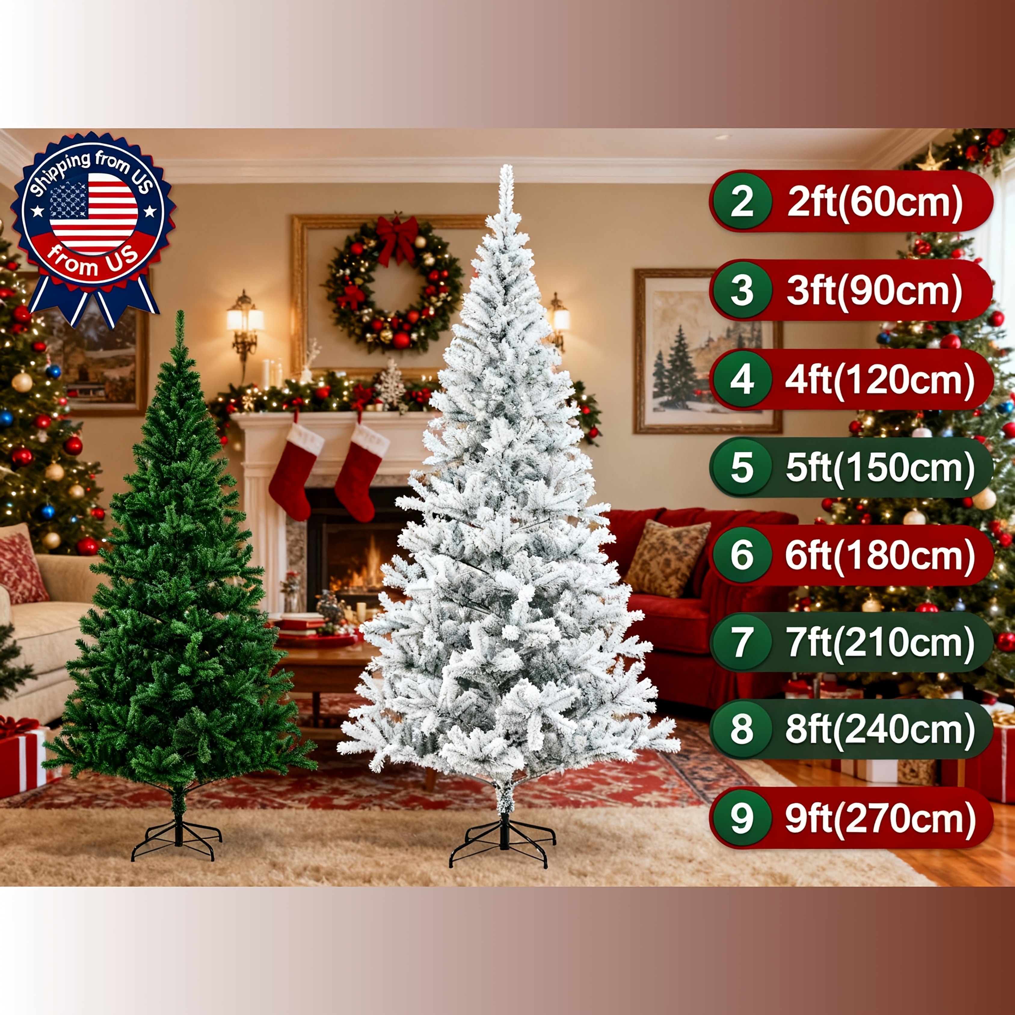 christmas trees sold on Temu United States