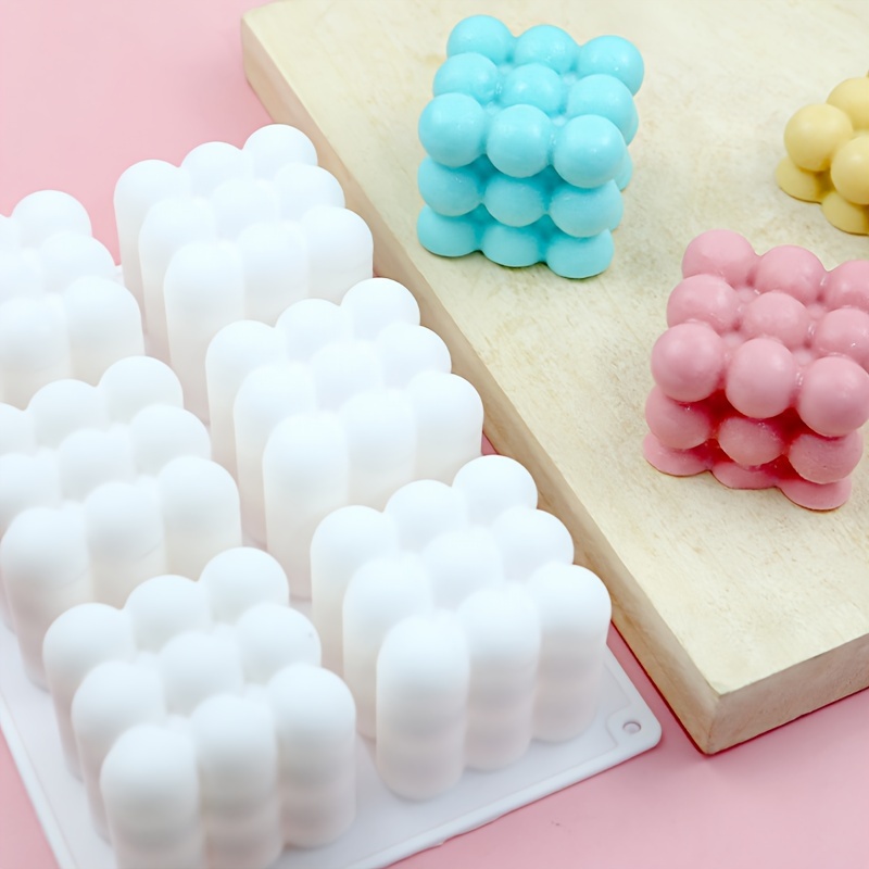 

Moule à Bougie Cube Magique en Silicone Unique à 6 Cavités - Irrégulière, Outil et Fourniture d'Artisanat