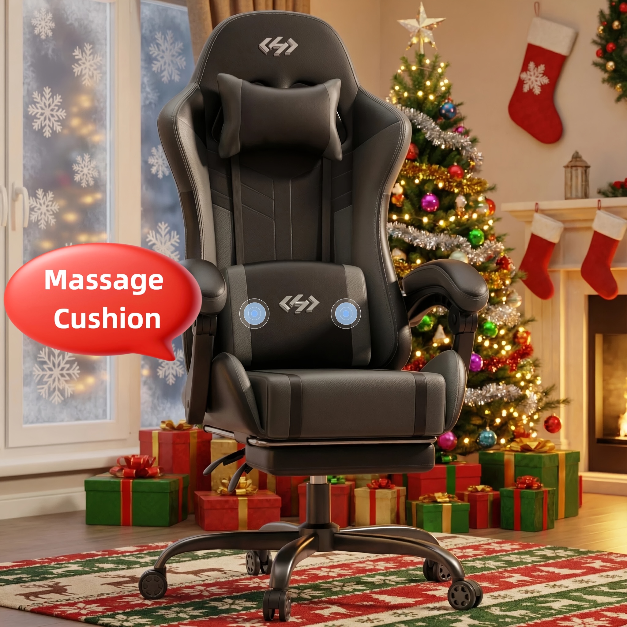 Een gamingstoel met pocketveringkussen