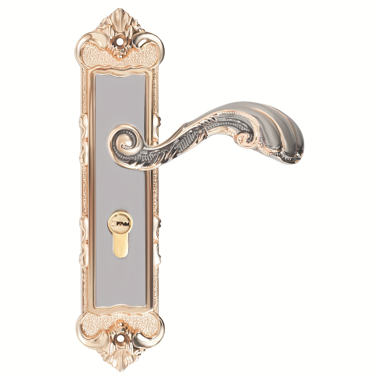 

Durable And Secure Door Lock - Titanium Golden Black With Silent Mechanism For Discreet Use