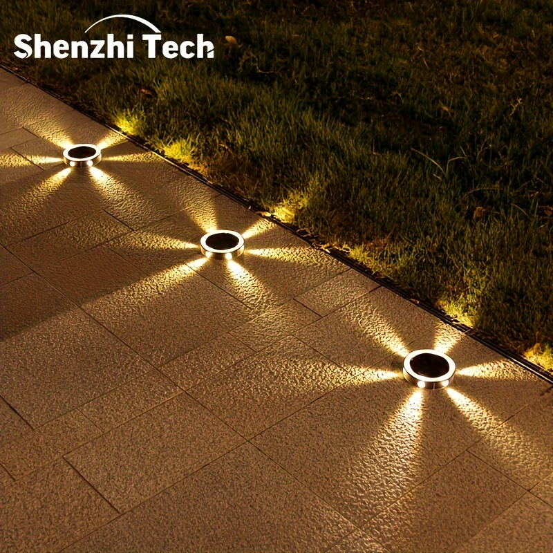 

4pcs Solar-powered Lights For Outdoor, Dual-purpose Lighting, Solar Powered Led Light, Suitable For Garden/patio/pathway/lawn/yard/deck