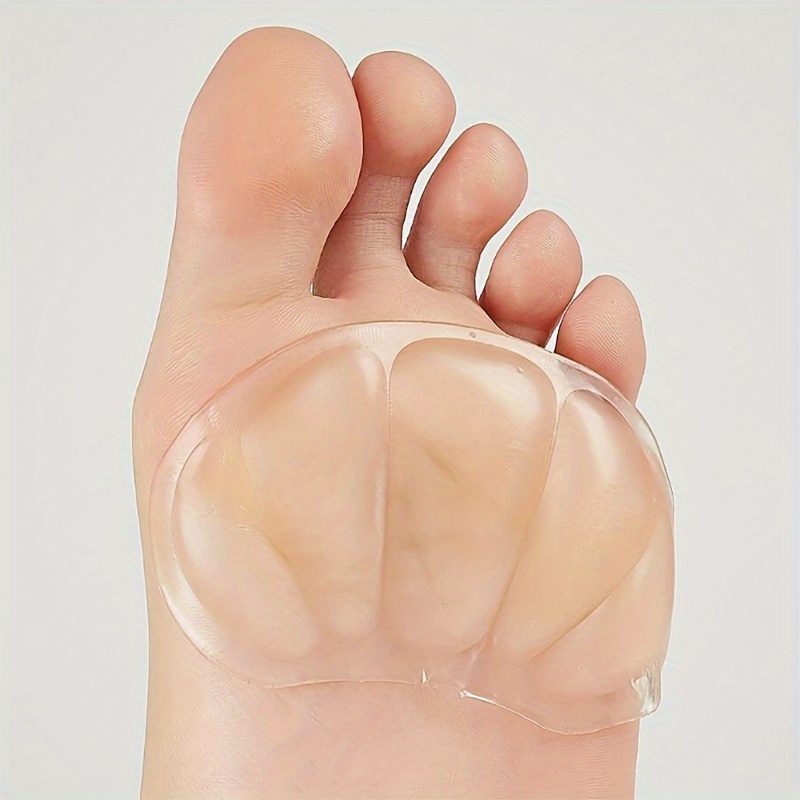 

1 Pair Silicone Heel & Forefoot Cushion Pads, Transparent Shoe Inserts For And Style, Shoe Insoles