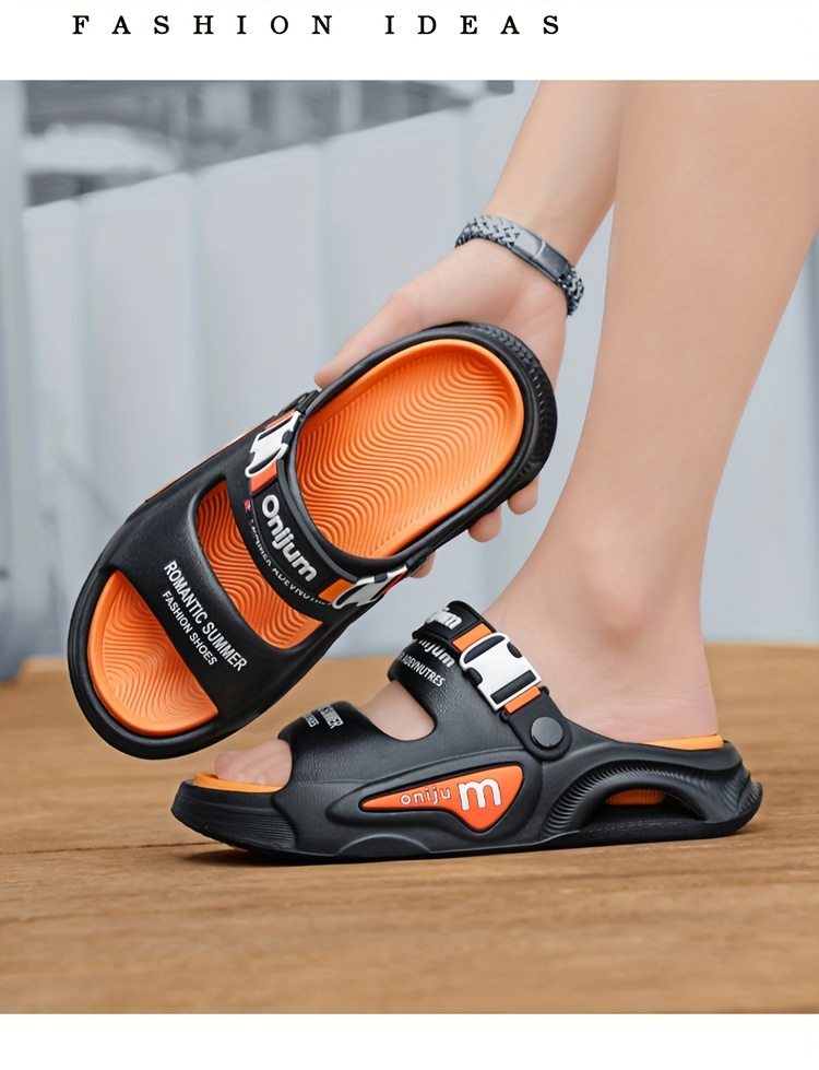 mens lightweight eva slide sandals breathable non slip shock absorbing beach casual shoes with thick cushioned sole for indoor outdoor use   design   summer hiking and everyday     Product details 8